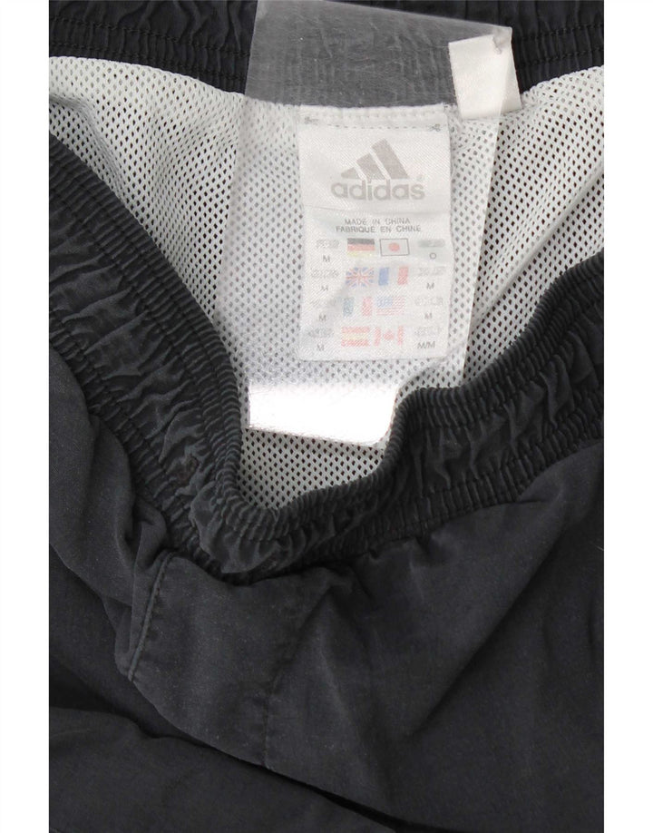Shorts esportivos masculinos Adidas médio cinza colorblock poliamida