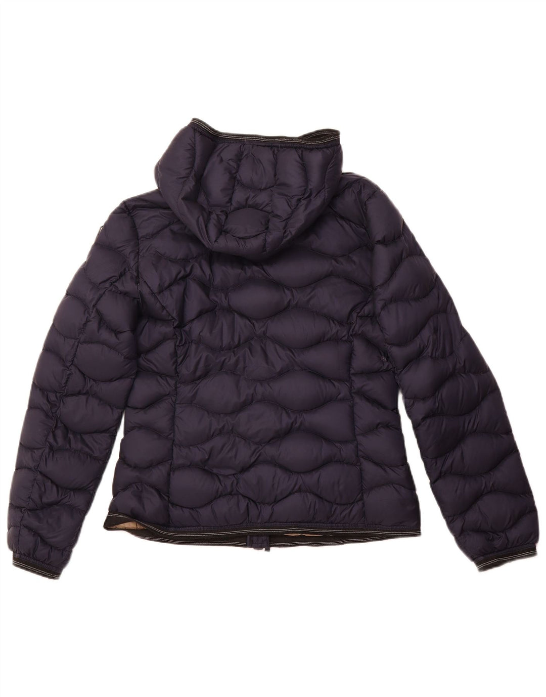 Jaqueta feminina acolchoada com capuz BLAUER UK 18 XL azul marinho nylon