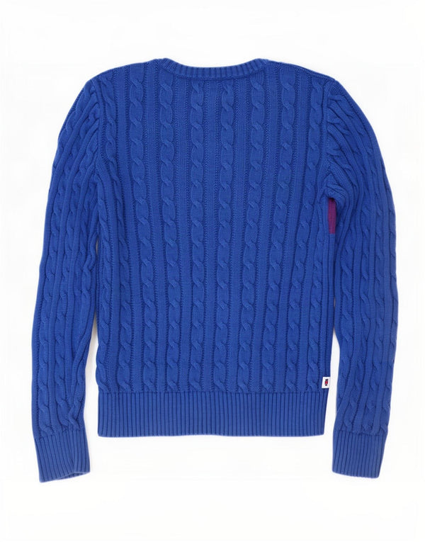 Polo Ralph Lauren Suéter masculino com gola canoa 15-16 anos XL Azul