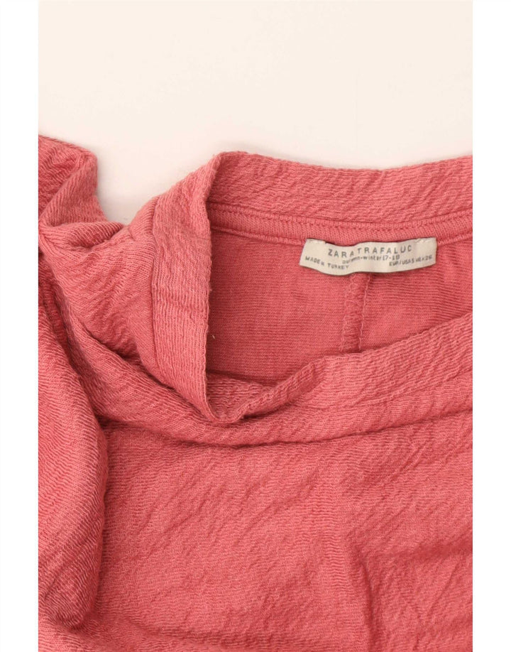 Zara Womens Trafaluc Oversized Moletom Jumper Reino Unido 10 Pequeno Rosa