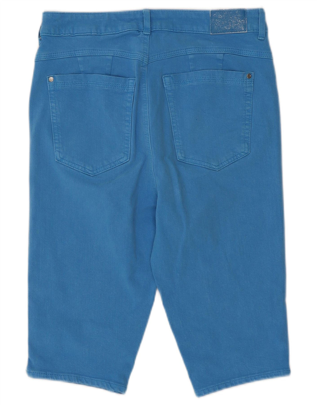 Bermuda jeans feminina Marks & Spencer Reino Unido 12 médio W28 algodão azul