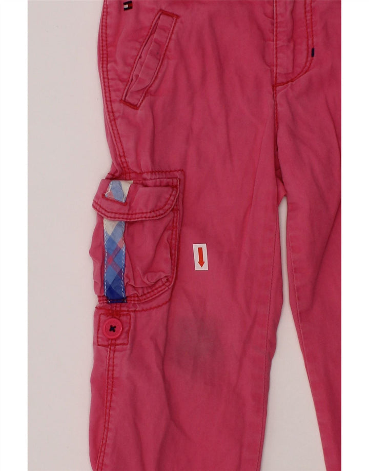 TOMMY HILFIGER Baby Girls Cargo Trousers 18-24 Months W20 L14 Pink Vintage Tommy Hilfiger and Second-Hand Tommy Hilfiger from Messina Hembry 