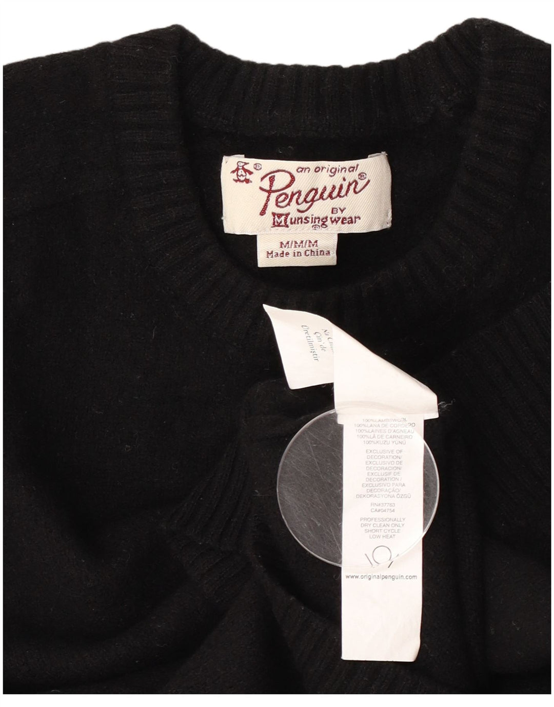 Bolero feminino Penguin UK 12 lã de cordeiro preta média