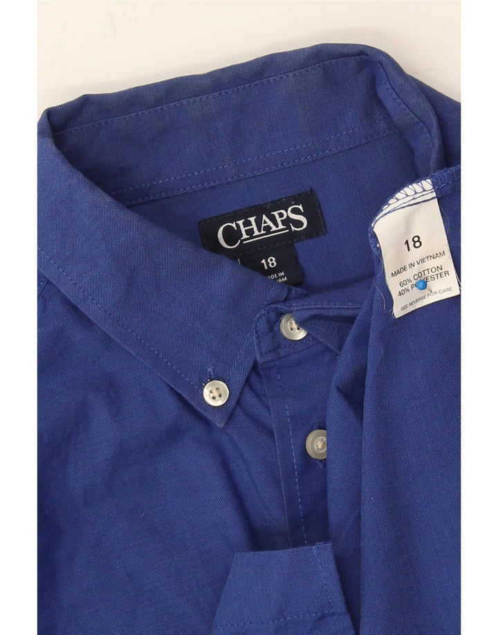 Camisa Chaps Menino 15-16 Anos Azul Marinho Algodão