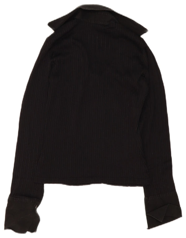 Blusa feminina Naracamicie UK 10 pequena poliamida preta