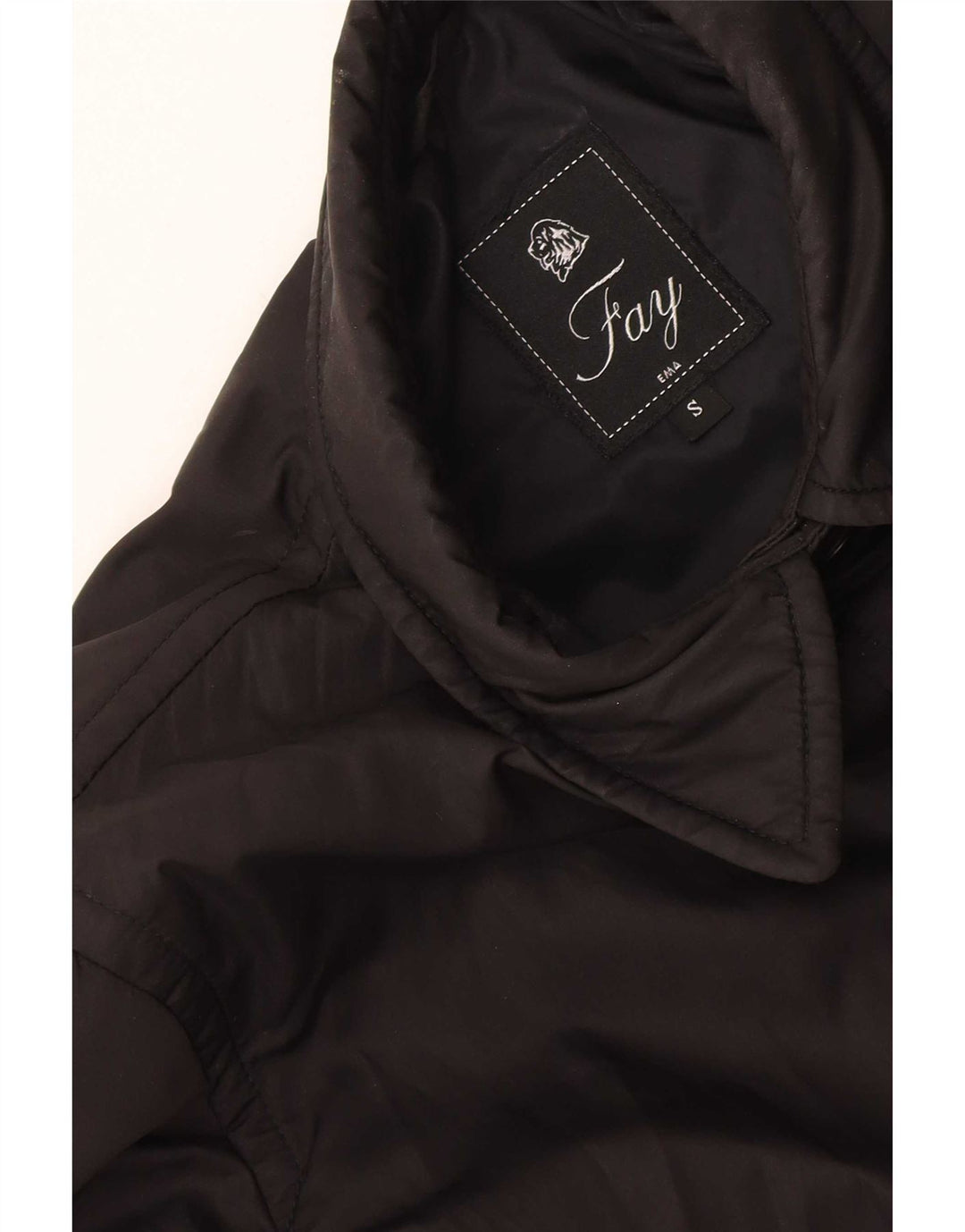 Casaco corta-vento feminino Fay com ajuste solto Reino Unido 10 pequeno preto