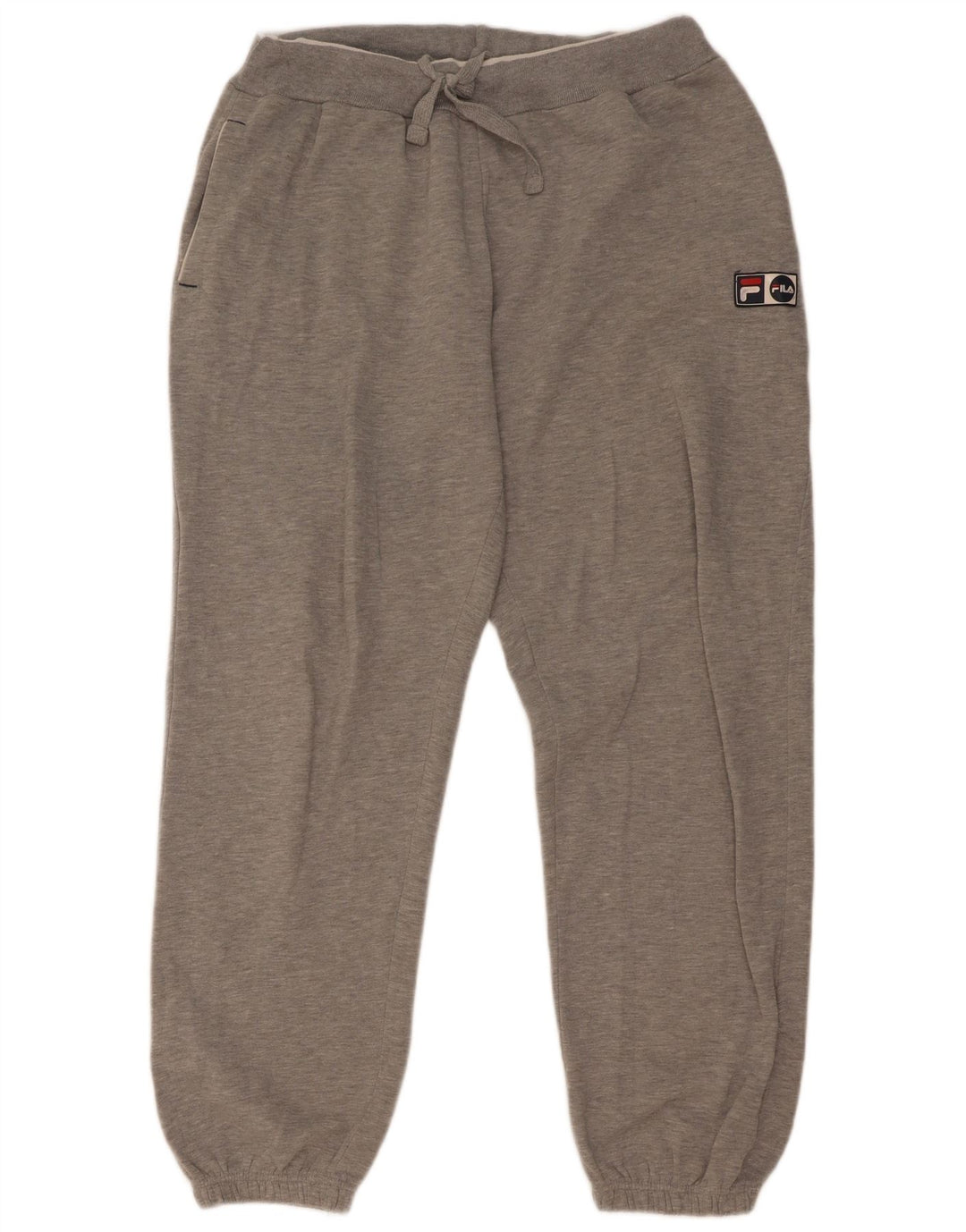 Calça de treino masculina Fila joggers cinza médio manchado
