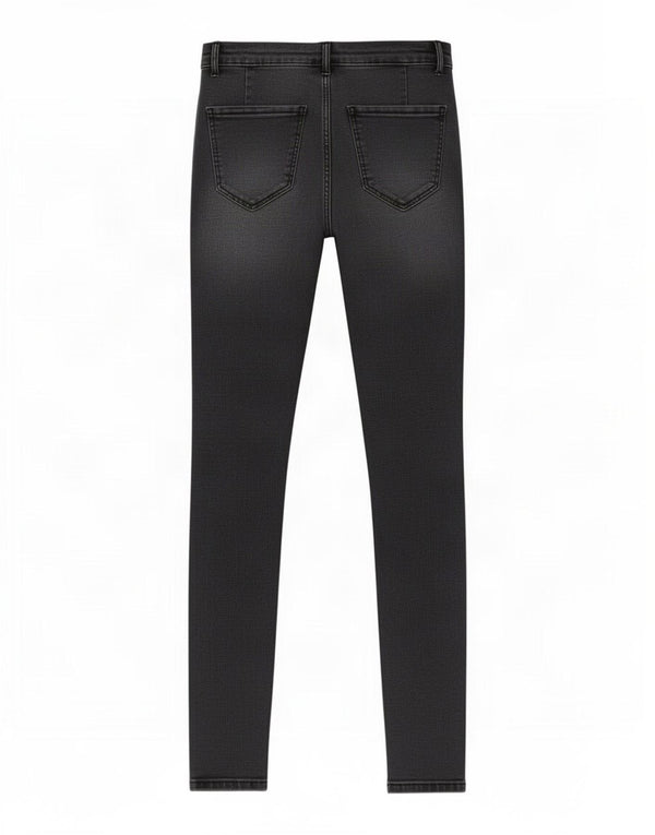 Zara Calça jeans feminina Trafaluc skinny EU 34 2XS W24 L28 algodão preto
