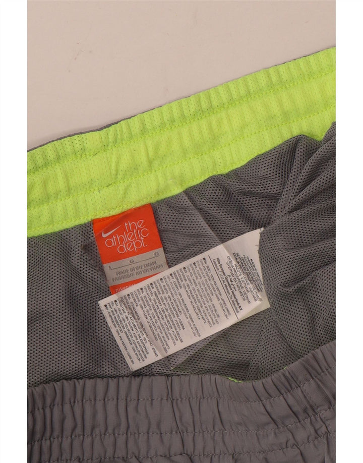 Calça de treino masculina Nike joggers grande poliéster cinza