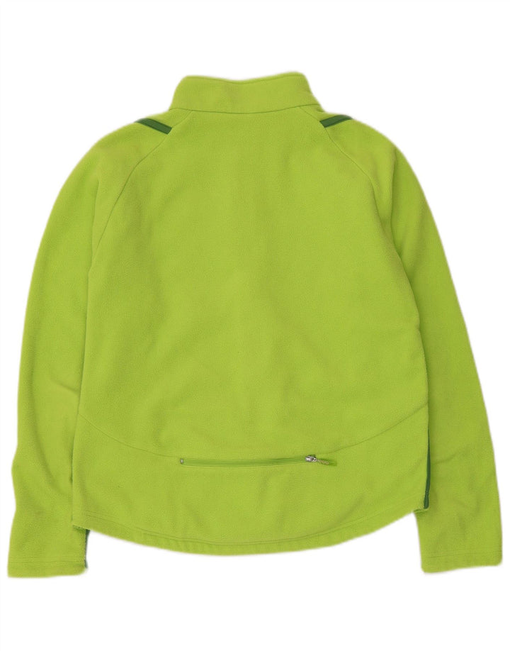 Jaqueta feminina Nike Therma-Fit Fleece UK 4/6 pequena verde poliéster