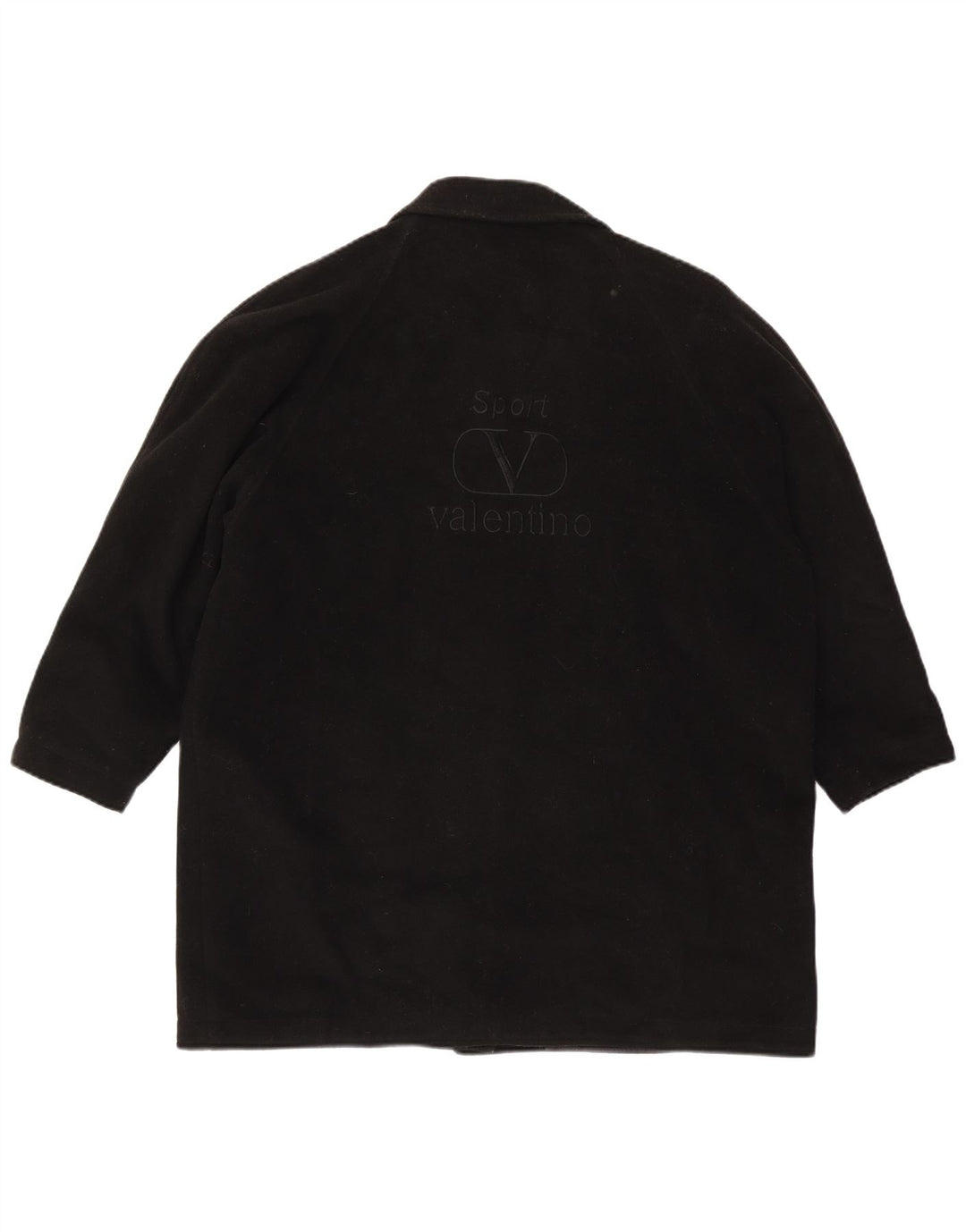 Sobretudo feminino Valentino IT 46 grande lã preta