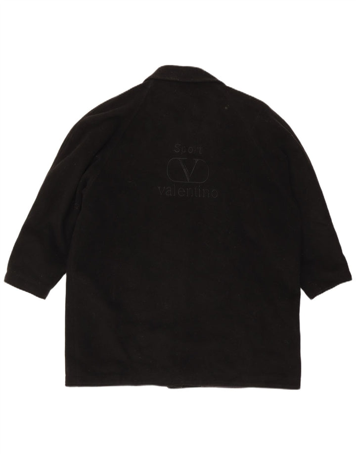 Sobretudo feminino Valentino IT 46 grande lã preta