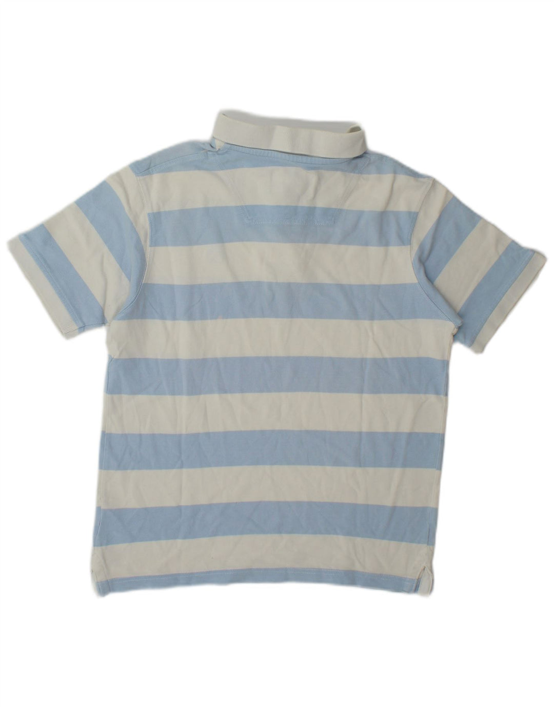 Camisa polo masculina Timberland Earthkeepers Regular Fit pequena listrada azul