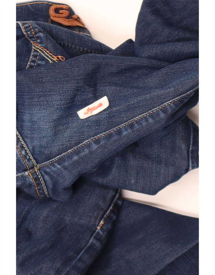 GAS Calça Jeans Feminina Crop Slim W29 L24 Azul Algodão