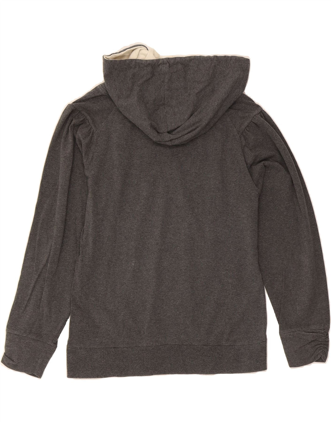 REEBOK Womens Hoodie Jumper UK 14 Large Grey Cotton Vintage Reebok and Second-Hand Reebok from Messina Hembry 