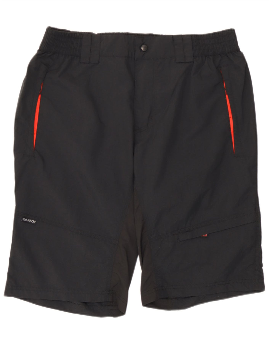 Shorts masculino Silvini grande W34 poliéster preto