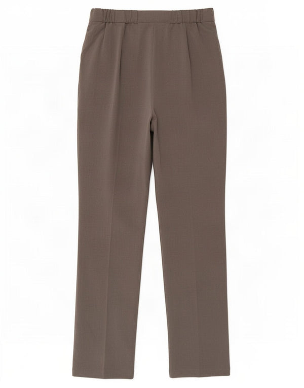 Calça feminina reta casual Marks & Spencer Reino Unido 12 médio W30 L31 cinza