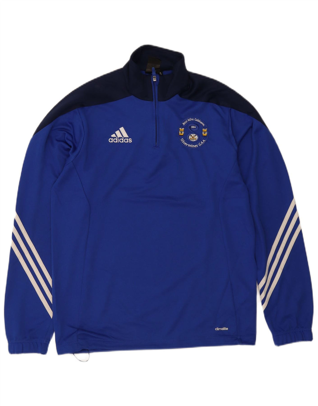 ADIDAS Mens Climalite Graphic Pullover Treino Top Médio Azul