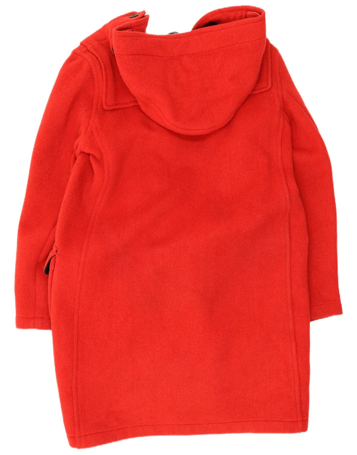 Casaco duffle feminino com capuz MONTGOMERY Reino Unido 16 grande lã vermelha