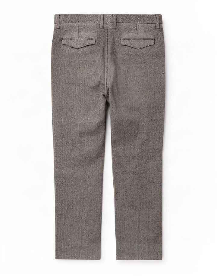 Calça masculina Marks & Spencer Autograph Suit W36 L28 cinza espinha de peixe