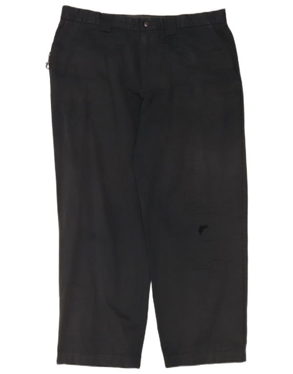 Calça chino reta masculina Marks & Spencer Blue Harbor W36 L29 marinho