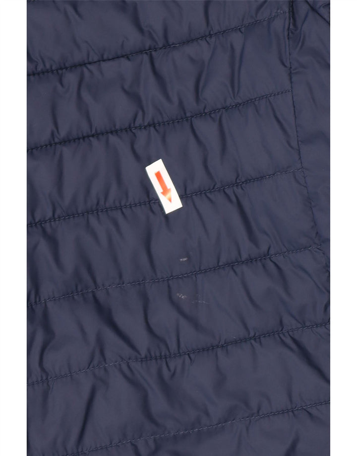 Jaqueta acolchoada com capuz masculina Crew Clothing UK 40 grande azul marinho nylon