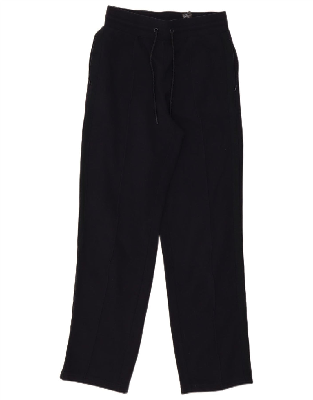 Calça de treino feminina Marks & Spencer UK 8 pequena algodão azul marinho