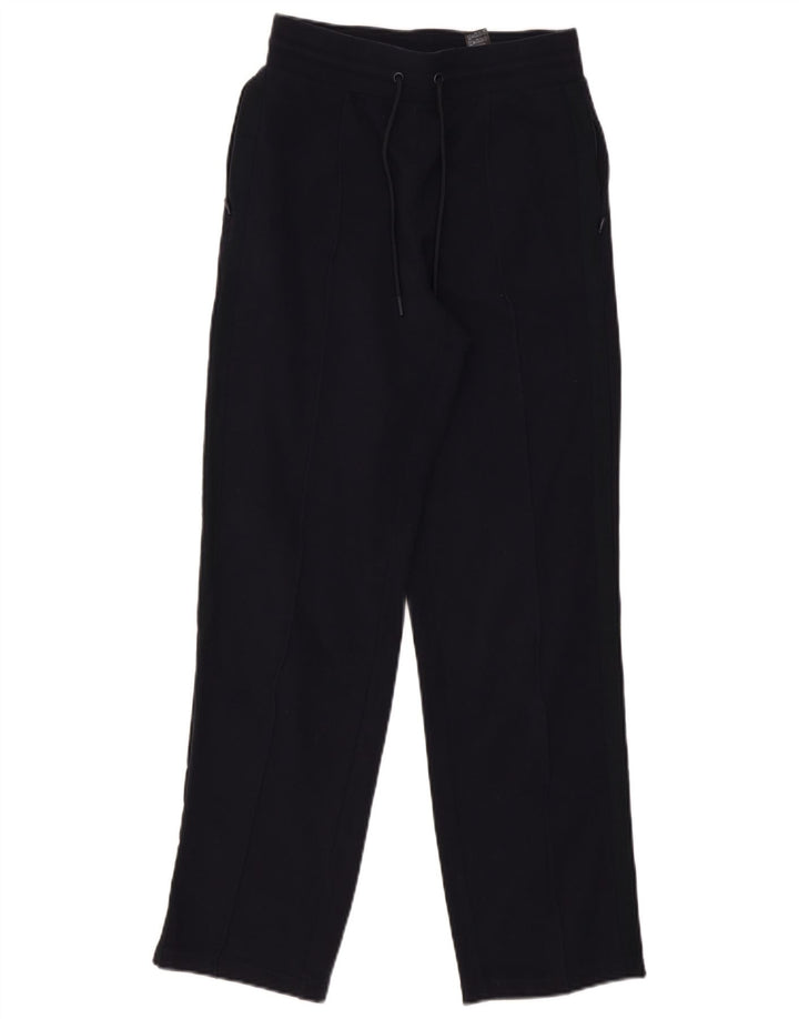 Calça de treino feminina Marks & Spencer UK 8 pequena algodão azul marinho