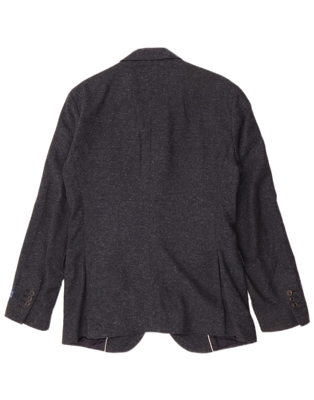 Jaqueta blazer masculina Gant com 2 botões Reino Unido 36 pequena lã azul marinho
