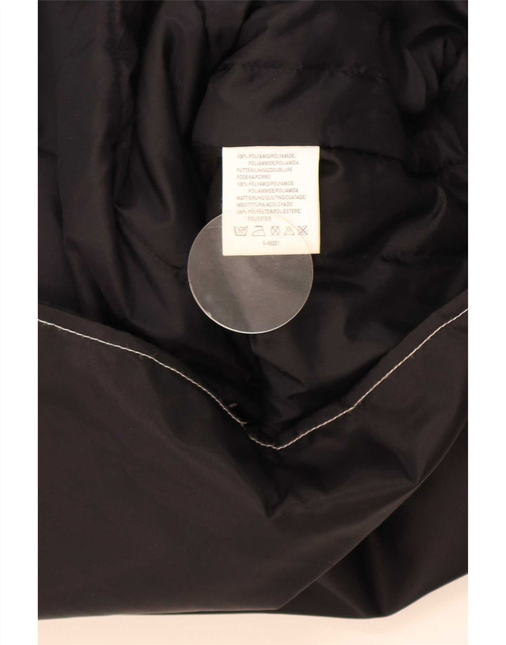 Colete utilitário feminino vintage de grandes dimensões UK 20/22 XL preto poliamida