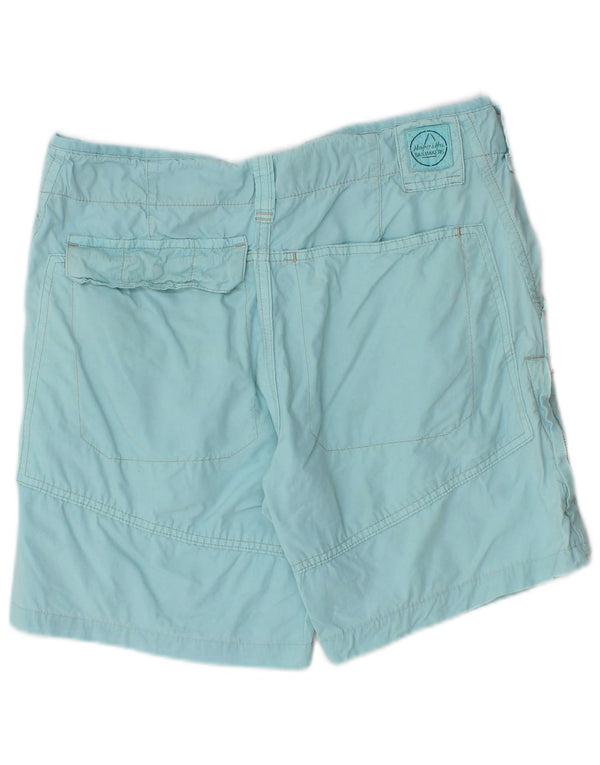 Murphy & Nye Mens Sailmakers Shorts casuais W31 algodão azul médio