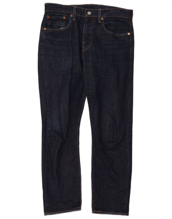 Calça jeans feminina Levi's 502 Straight W32 L30 azul marinho