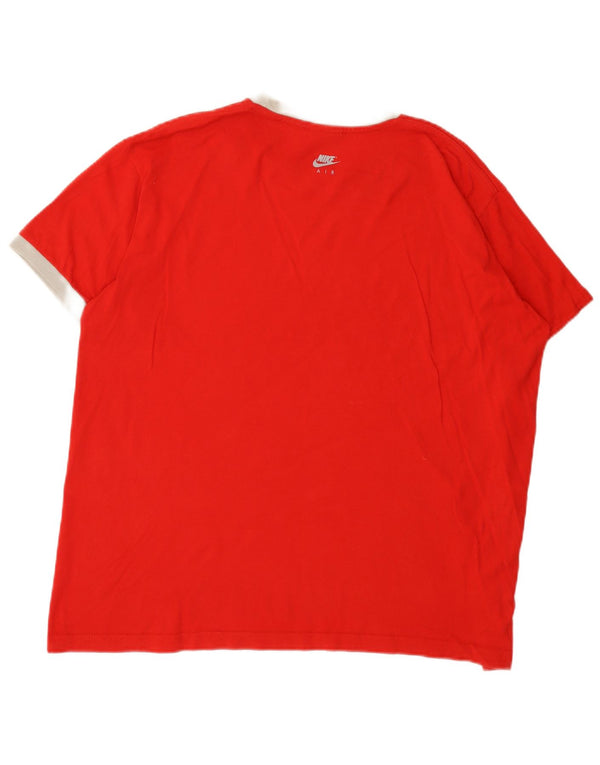 Camiseta Nike masculina gráfica Top XL algodão vermelho