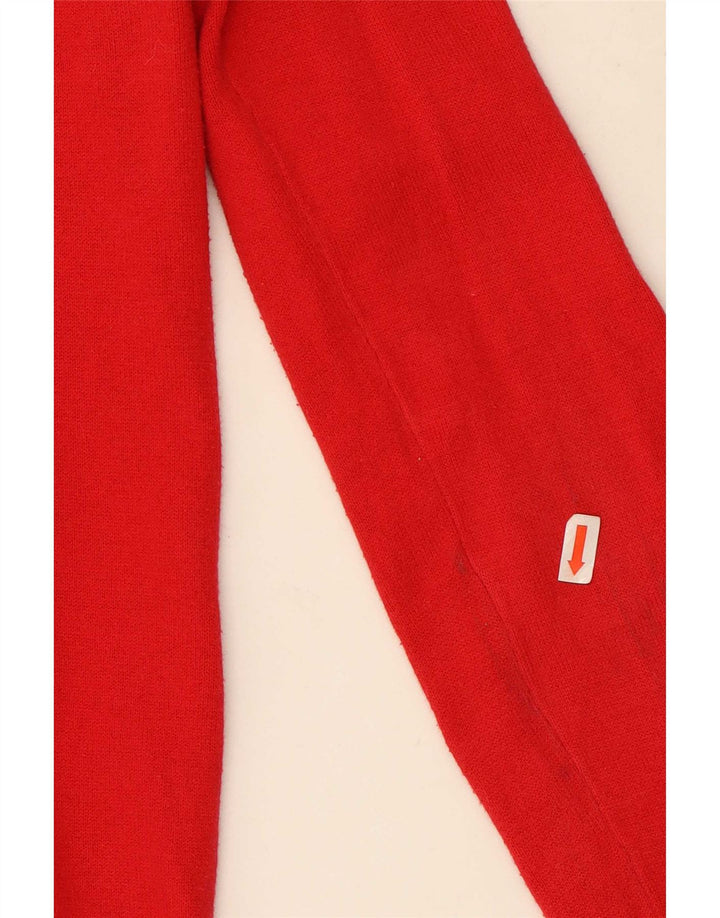 Suéter cardigã feminino Zara Reino Unido 14 grande algodão vermelho