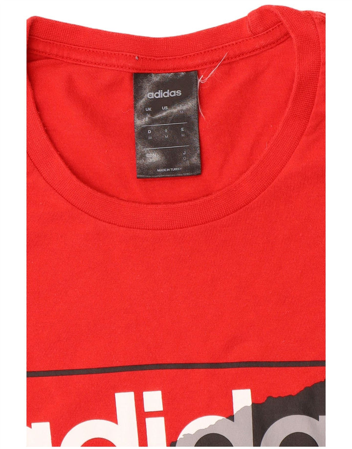 Camiseta Adidas Masculina Graphic Top Médio Vermelho