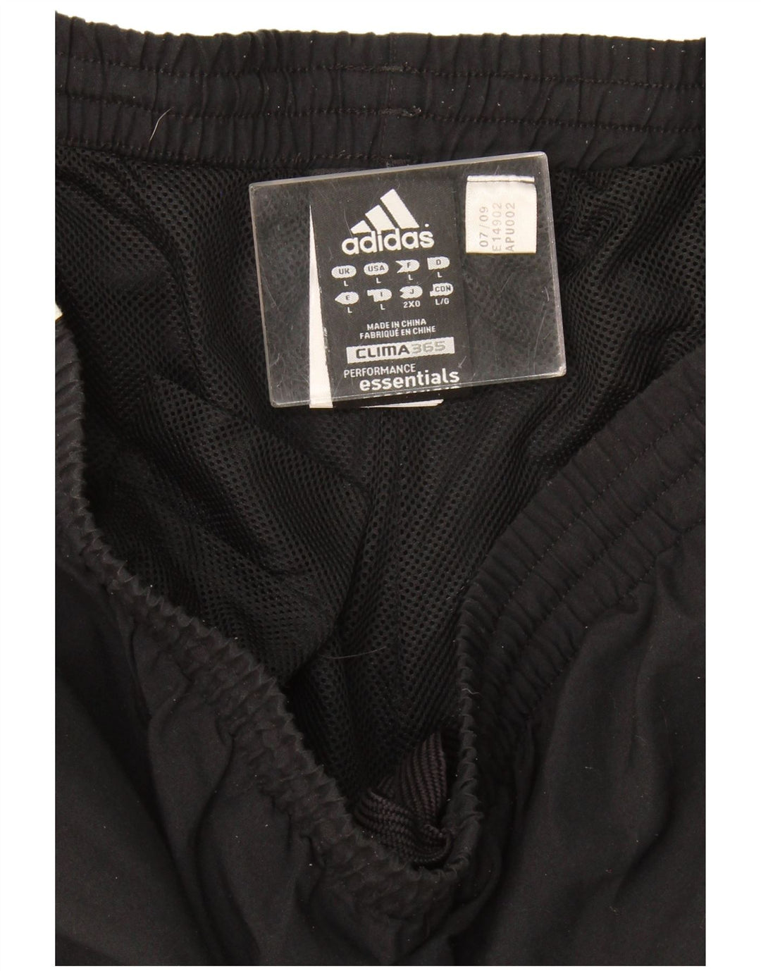 Calça Adidas Mens Clima 365 Treino Grande Poliéster Preto