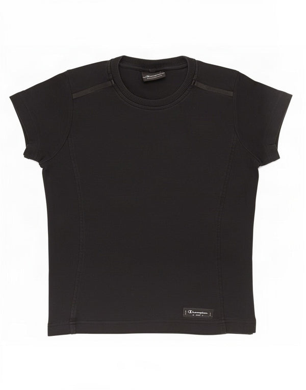 Camiseta feminina Champion UK 14 médio algodão preto