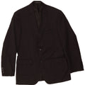Jaqueta Blazer Masculina Tommy Hilfiger com 2 Botões Reino Unido 40 Grande Lã Cinza Clássica