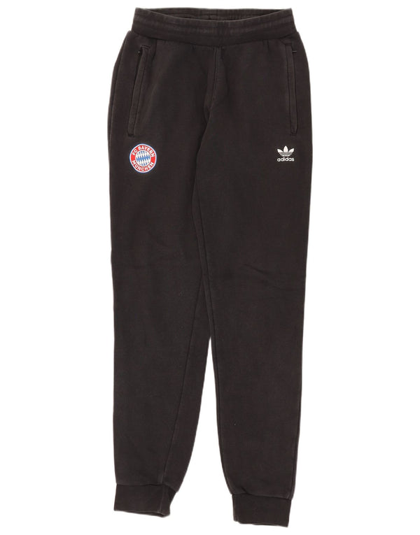 Adidas Womens FC Bayern Munchen Calças de treino Joggers UK 8 Small Black