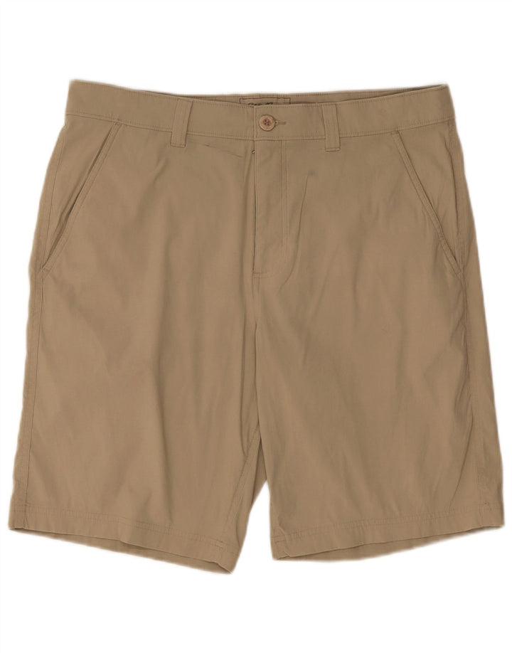 EDDIE BAUER Mens Chino Shorts W35 Grande Bege Nylon