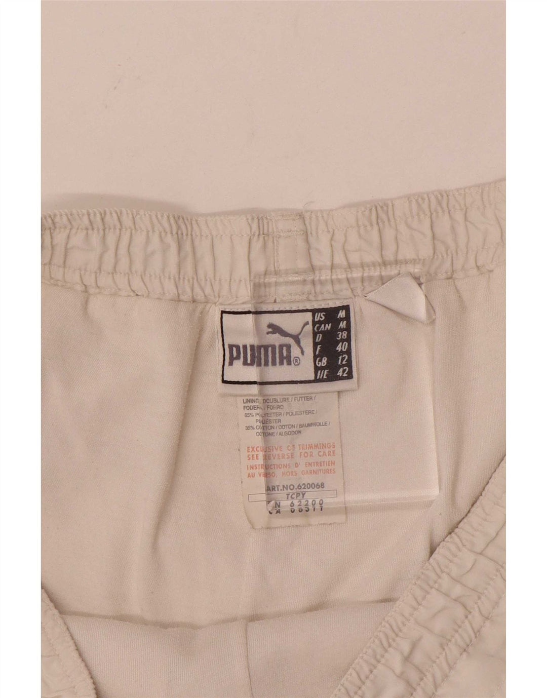 Shorts esportivos femininos Puma UK 12 médio branco poliéster