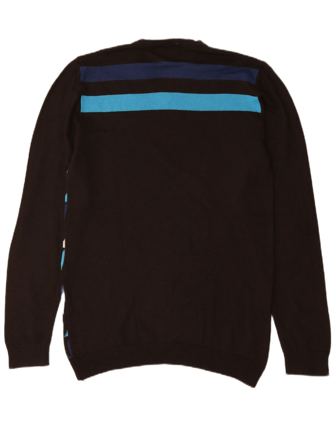 Suéter masculino Energie com padrão abstrato e decote em V 2XL lã multicolorida