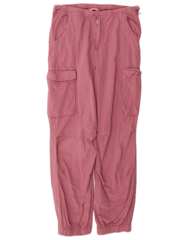 Calças joggers femininas Marks & Spencer Cargo 11-12 anos W26 L26 rosa