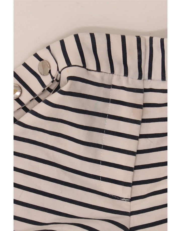 Zara Shorts casual feminino regular XS W28 listrado branco