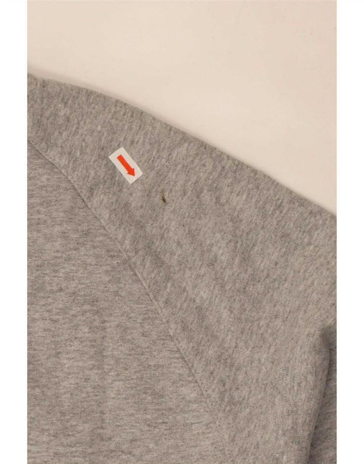 Adidas moletom masculino jumper grande algodão manchado cinza