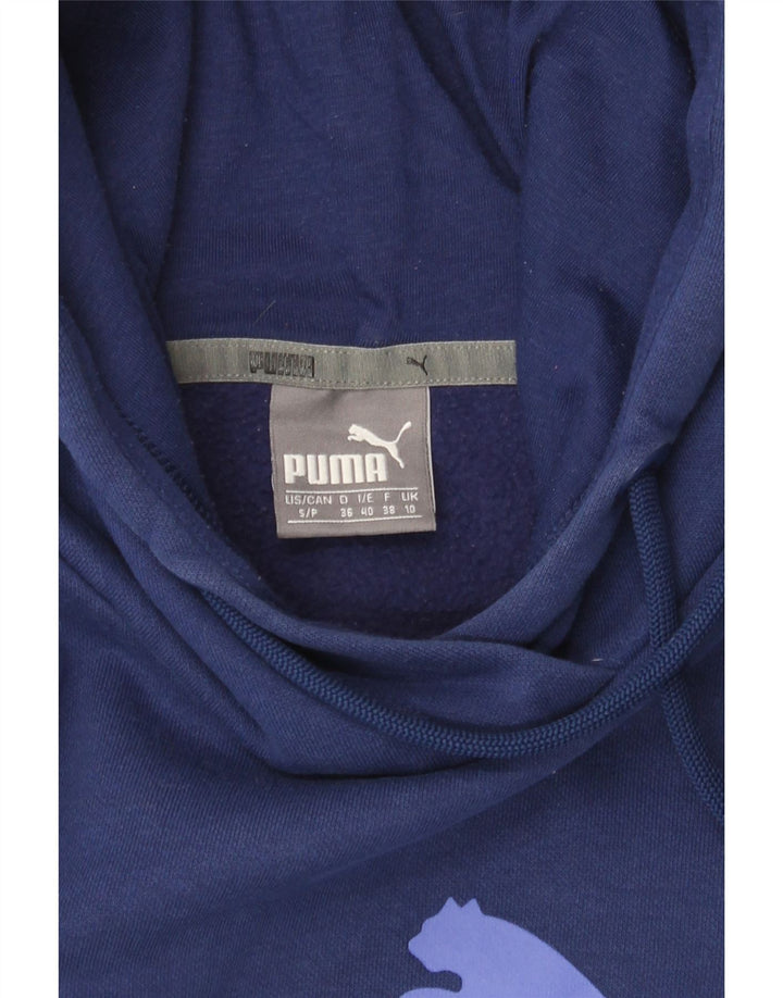 Jumper com capuz gráfico feminino PUMA UK 10 pequeno azul marinho