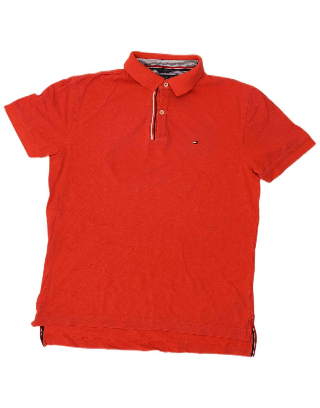 Camisa polo masculina Tommy Hilfiger Classic Fit médio algodão vermelho