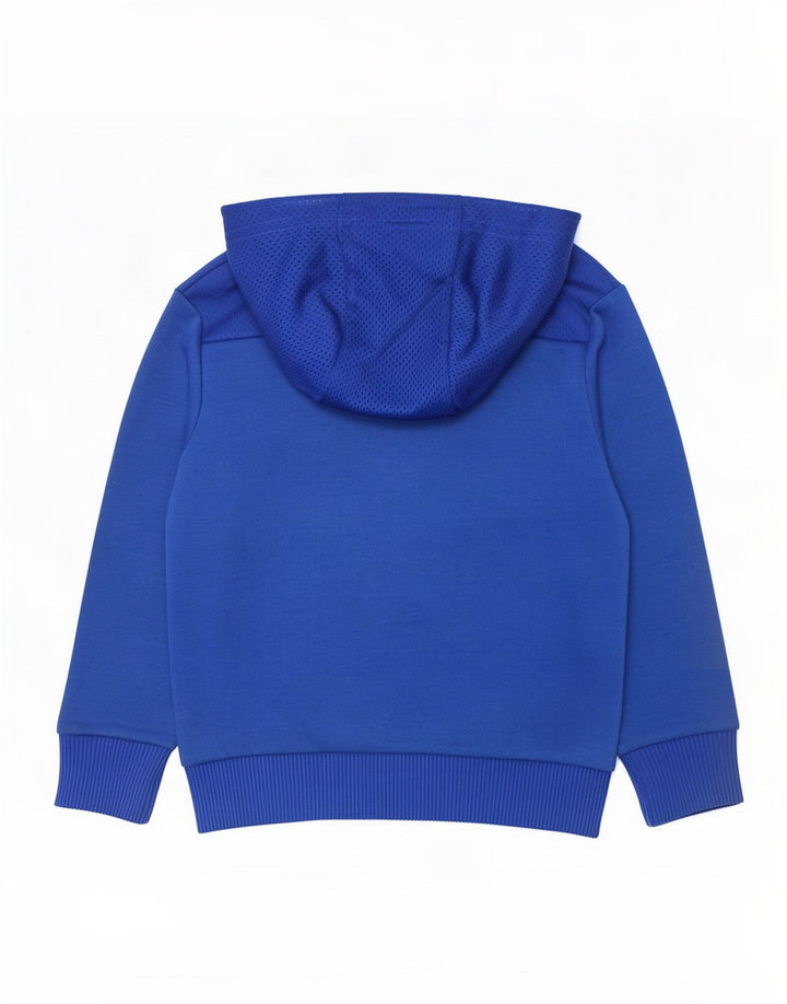 Camisola com capuz gráfico Adidas Boys 5-6 anos azul poliéster