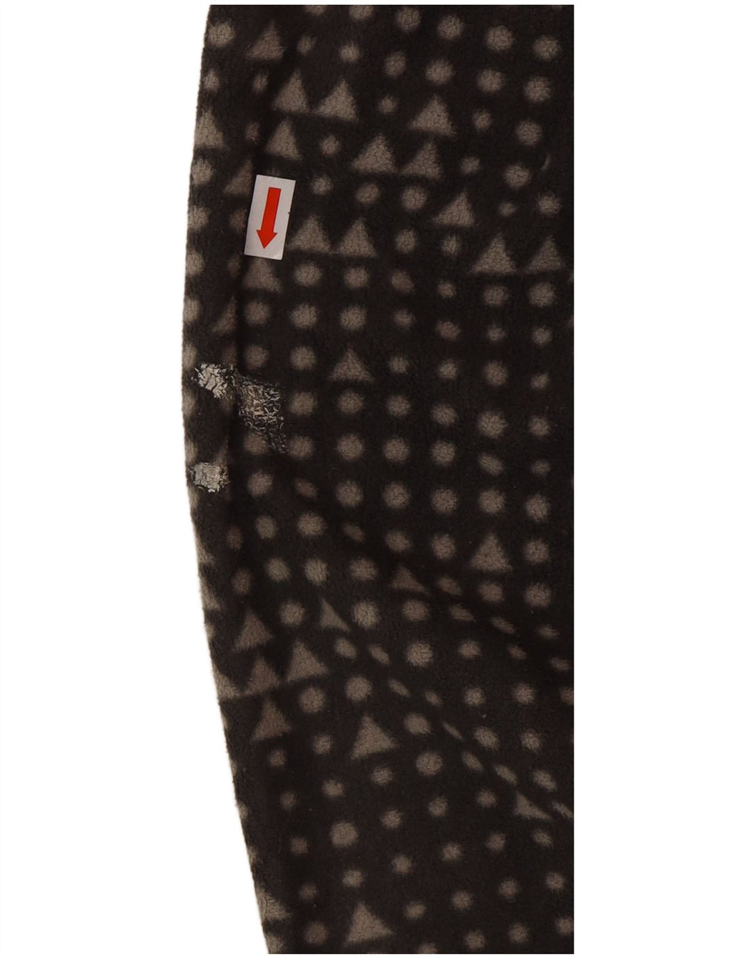 Jaqueta de lã feminina Eddie Bauer UK 14 poliéster geométrico cinza médio