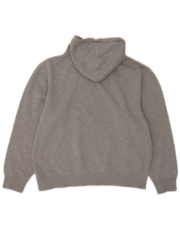 Fila feminino oversized moletom com capuz UK 16 grande cinza manchado